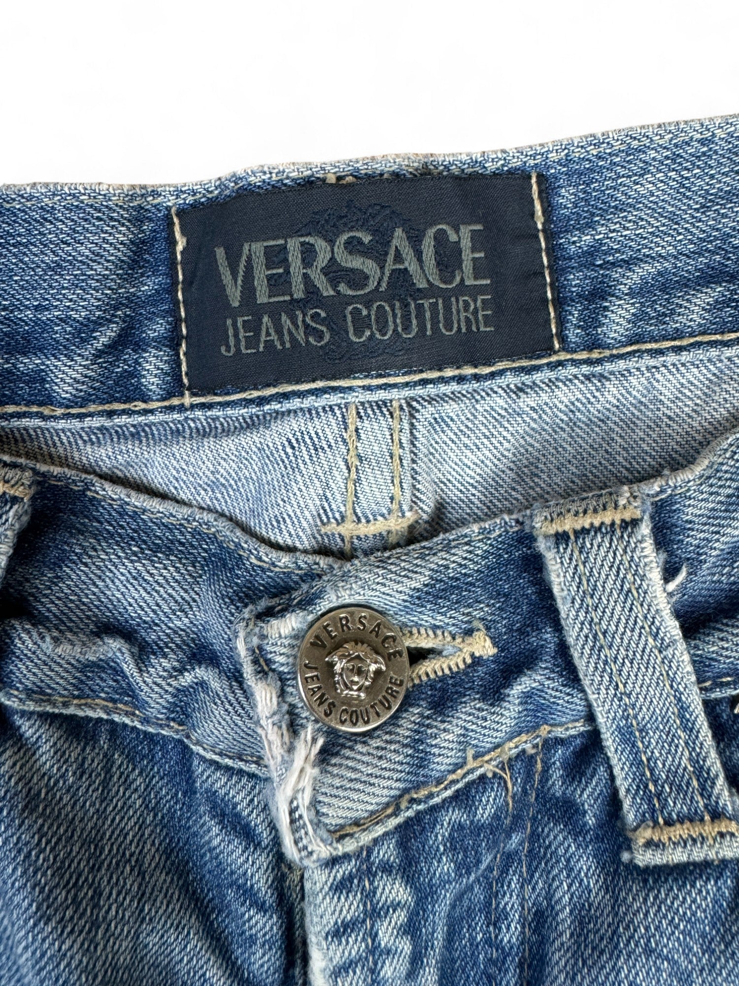 Vintage Versace Jeans Mit Medusa Details Made In Italy Blau 30/44