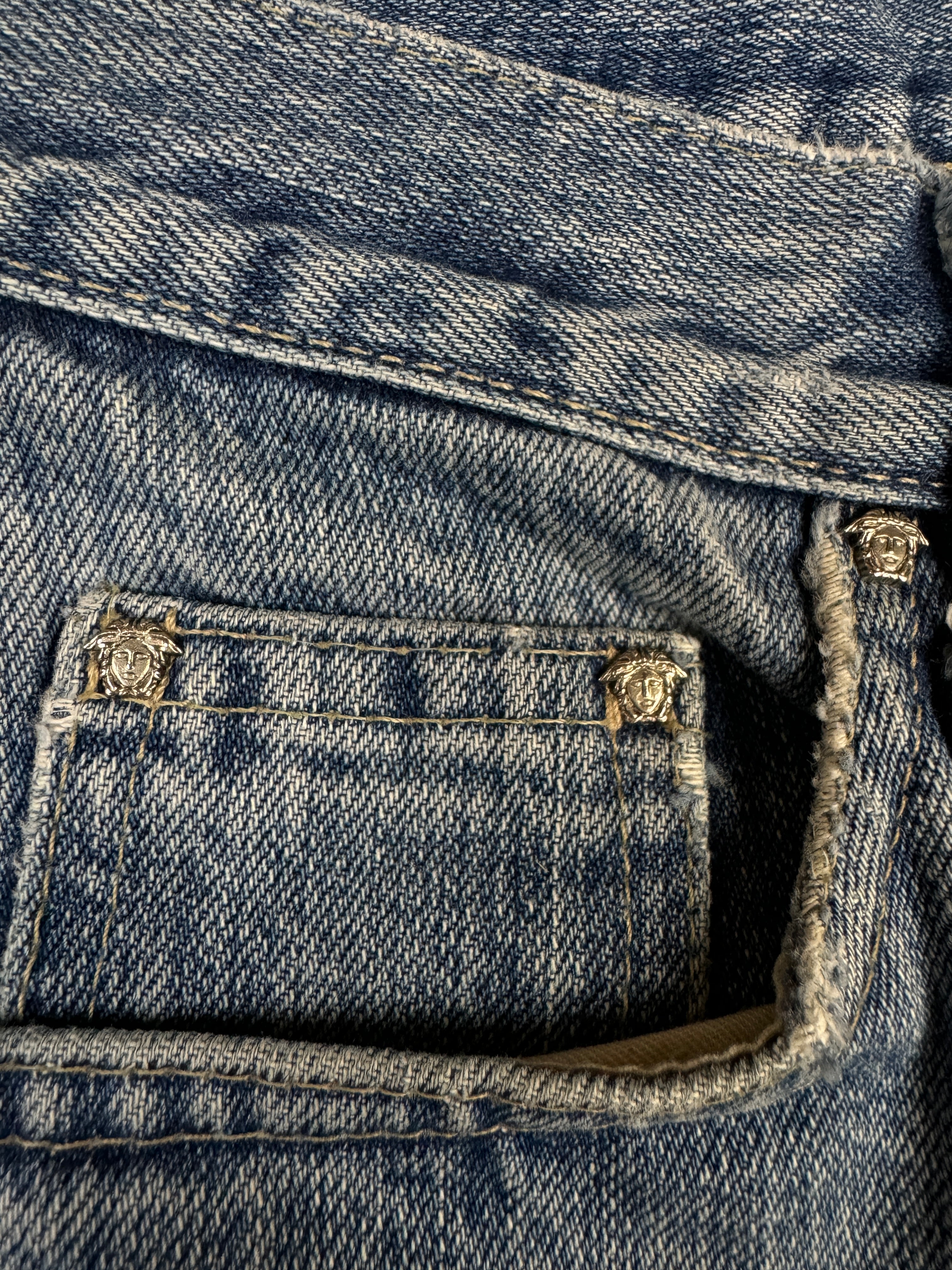 Vintage Versace Jeans Mit Medusa Details Made In Italy Blau 30/44