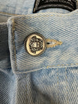 Vintage Versace Jeans Medusa Details Made In Italy Helle Waschung Blau 38/52