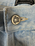 Vintage Versace Jeans Medusa Details Made In Italy Helle Waschung Blau 38/52