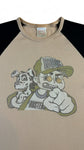 Vintage B&C Shirt 90s Rude Busters Braun Schwarz M