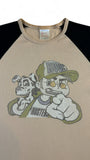 Vintage B&C Shirt 90s Rude Busters Braun Schwarz M