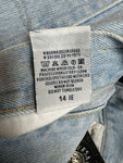 Vintage Versace Jeans Medusa Details Made In Italy Helle Waschung Blau 38/52