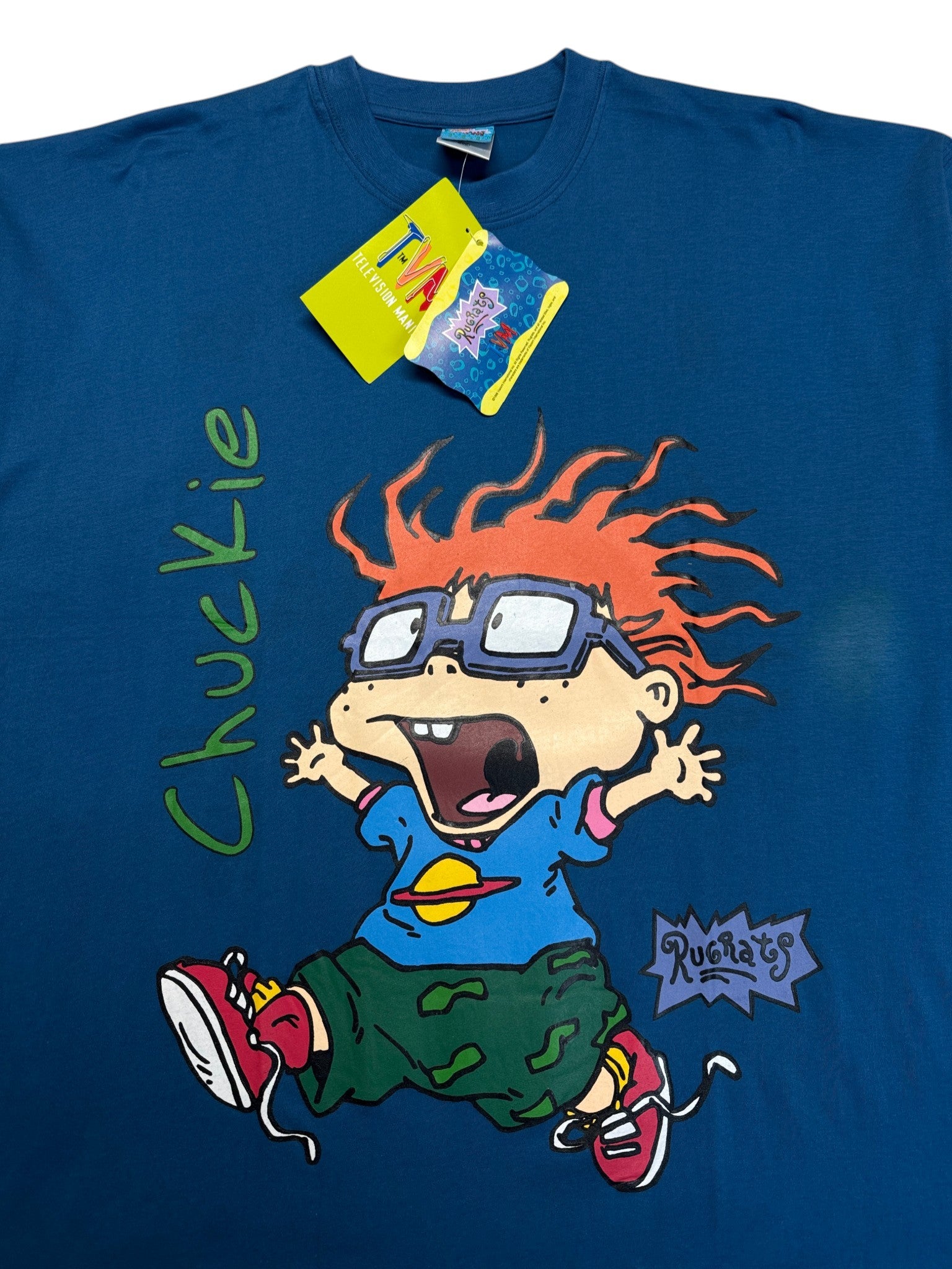 1999 TV Mania Shirt RugRats Cuckie Deadstock Blau Kids 140/146