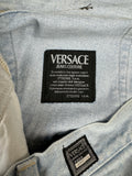 Vintage Versace Jeans Medusa Details Made In Italy Helle Waschung Blau 38/52