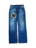 Vintage Versace Jeans Medusa Patch & Knöpfe Dunkelblau 34
