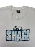 1999 Fruit Of The Loom Shirt "Let's Shag" Single Stitch Made In USA Weiß XXL