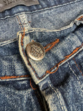 Vintage Versace Jeans Medusa Patch & Knöpfe Dunkelblau 34