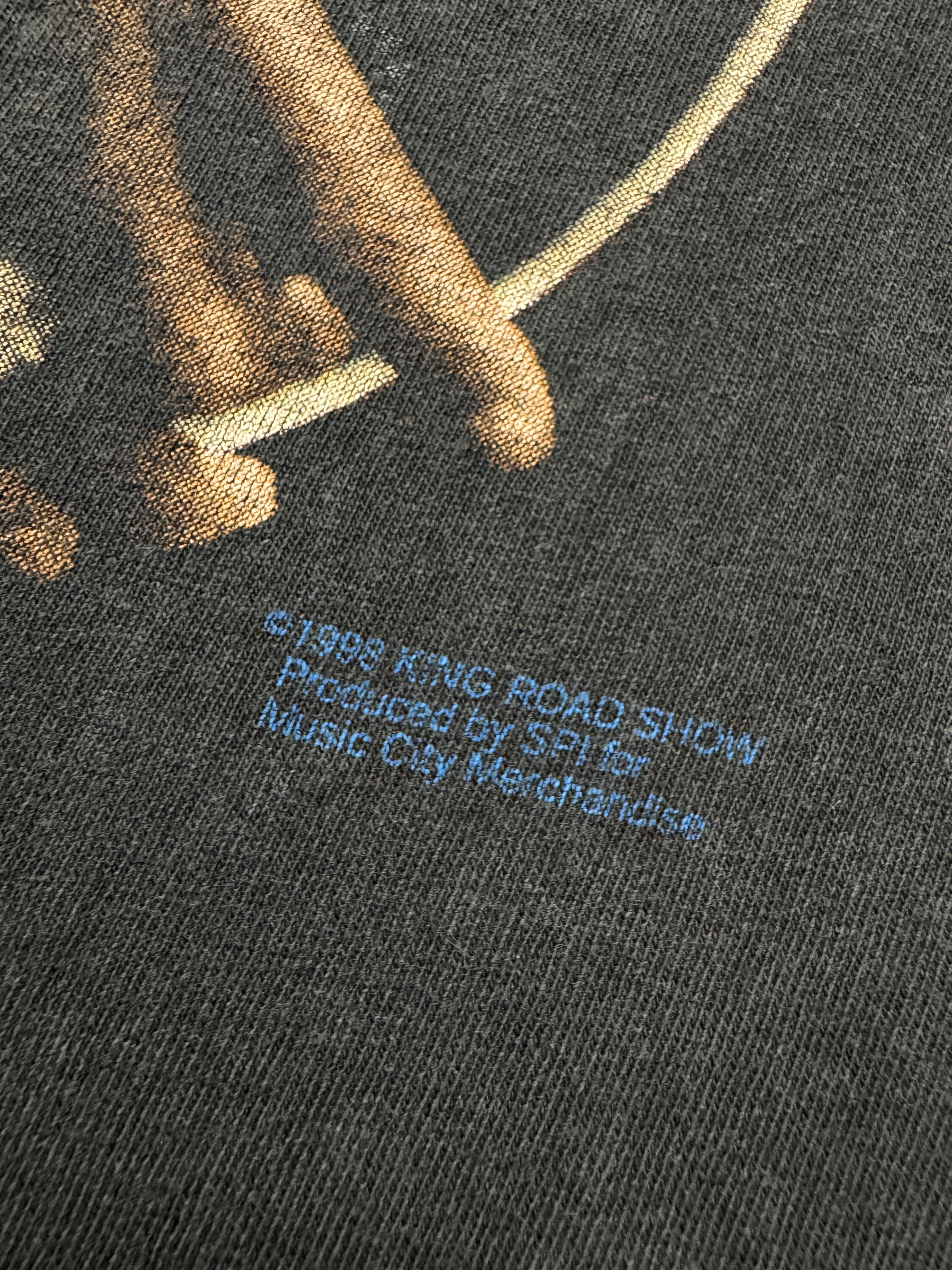 1998 Oneita Tourshirt BB King Roadshow Single Stitch Schwarz XXL