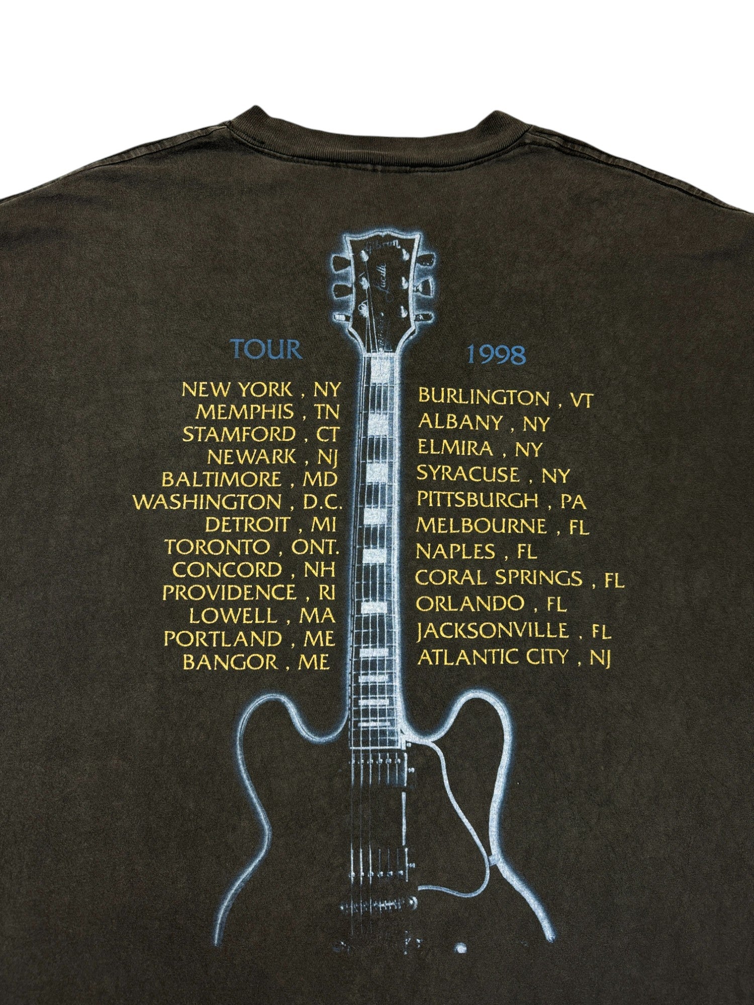 1998 Oneita Tourshirt BB King Roadshow Single Stitch Schwarz XXL