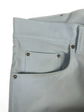 Vintage Versace Stoffhose Leicht Elastisch Medusa Knöpfe Made In Italy Hellblau 34/48
