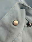 Vintage Versace Stoffhose Leicht Elastisch Medusa Knöpfe Made In Italy Hellblau 34/48