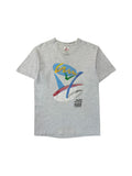 1991 Fruit Of The Loom Shirt "JVC Jazz Festival Newport" Made In USA Single Stitch Grau L