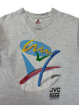 1991 Fruit Of The Loom Shirt "JVC Jazz Festival Newport" Made In USA Single Stitch Grau L