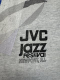 1991 Fruit Of The Loom Shirt "JVC Jazz Festival Newport" Made In USA Single Stitch Grau L