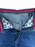Vintage Pelle Pelle Baggy Jeans Made In Hong Kong Dunkelblau 34