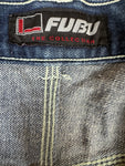 Vintage Fubu Jeans Shorts 3/4 Carpenter Style Baggy Dunkelblau 34
