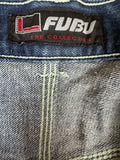 Vintage Fubu Jeans Shorts 3/4 Carpenter Style Baggy Dunkelblau 34