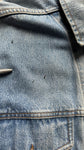 Vintage Friends Jeansjacke 90s Mit Patches Metallica & Marilyn Manson Ausgewaschen Hellblau S