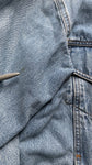 Vintage Friends Jeansjacke 90s Mit Patches Metallica & Marilyn Manson Ausgewaschen Hellblau S