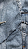 Vintage Friends Jeansjacke 90s Mit Patches Metallica & Marilyn Manson Ausgewaschen Hellblau S