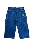 Vintage Fubu Jeans Shorts 3/4 Carpenter Style Baggy Dunkelblau 34