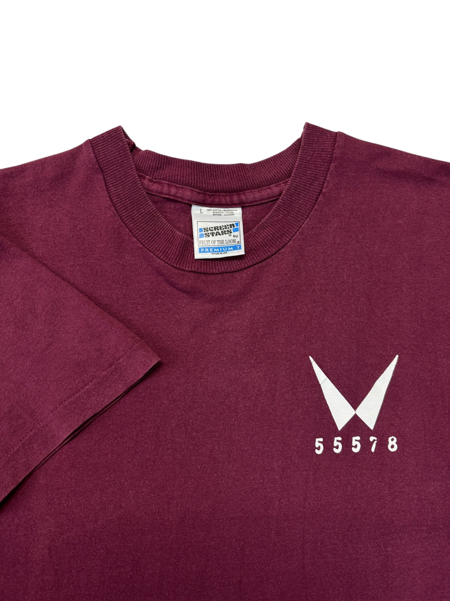 1995 Screen Stars Shirt Wolfsheim '55578' Single Stitch Made In Ireland Dunkelrot L