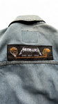 Vintage Friends Jeansjacke 90s Mit Patches Metallica & Marilyn Manson Ausgewaschen Hellblau S