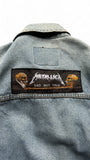 Vintage Friends Jeansjacke 90s Mit Patches Metallica & Marilyn Manson Ausgewaschen Hellblau S