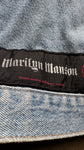 Vintage Friends Jeansjacke 90s Mit Patches Metallica & Marilyn Manson Ausgewaschen Hellblau S