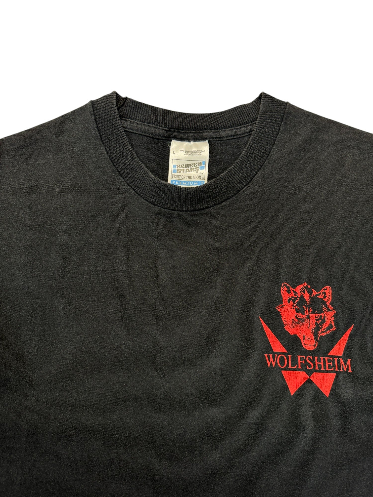 90s Screen Stars Shirt Wolfsheim Made In Ireland Schwarz L