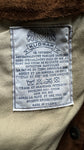 Vintage Kudsak Fliegerjacke 80s "Airborne" Made In France Leder Braun L