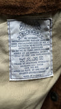 Vintage Kudsak Fliegerjacke 80s "Airborne" Made In France Leder Braun L