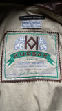 Vintage Kudsak Fliegerjacke 80s "Airborne" Made In France Leder Braun L