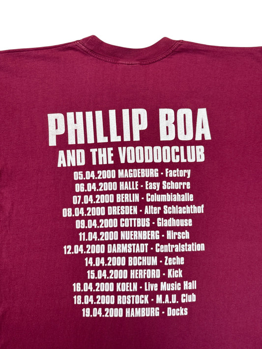 2000 Promodoro Tourshirt Phillip Boa And The Voodooclub Dunkelrot L