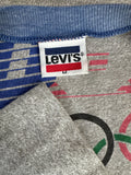 Vintage Levis Ringer-Shirt 1984 Olympiade USA Single Stitch Grau M
