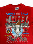 Vintage Hanes Shirt 1993 " Alabama Crimson Tide Sugar Bowl" Made In USA Single Stitch Rot S