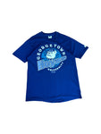 Vintage Starter Shirt 1991 Georgetown University "Hoyas" Basketball Single Stitch Made In USA Dunkelblau L