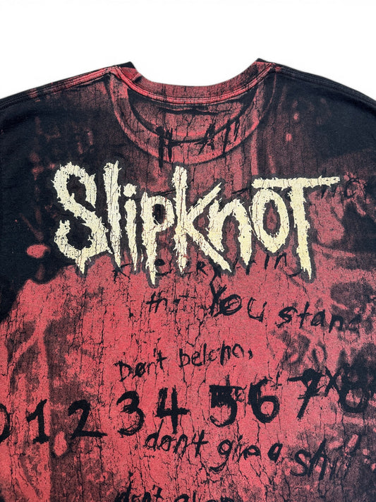 00s Hanes Shirt Slipknot AOP Schwarz M-L