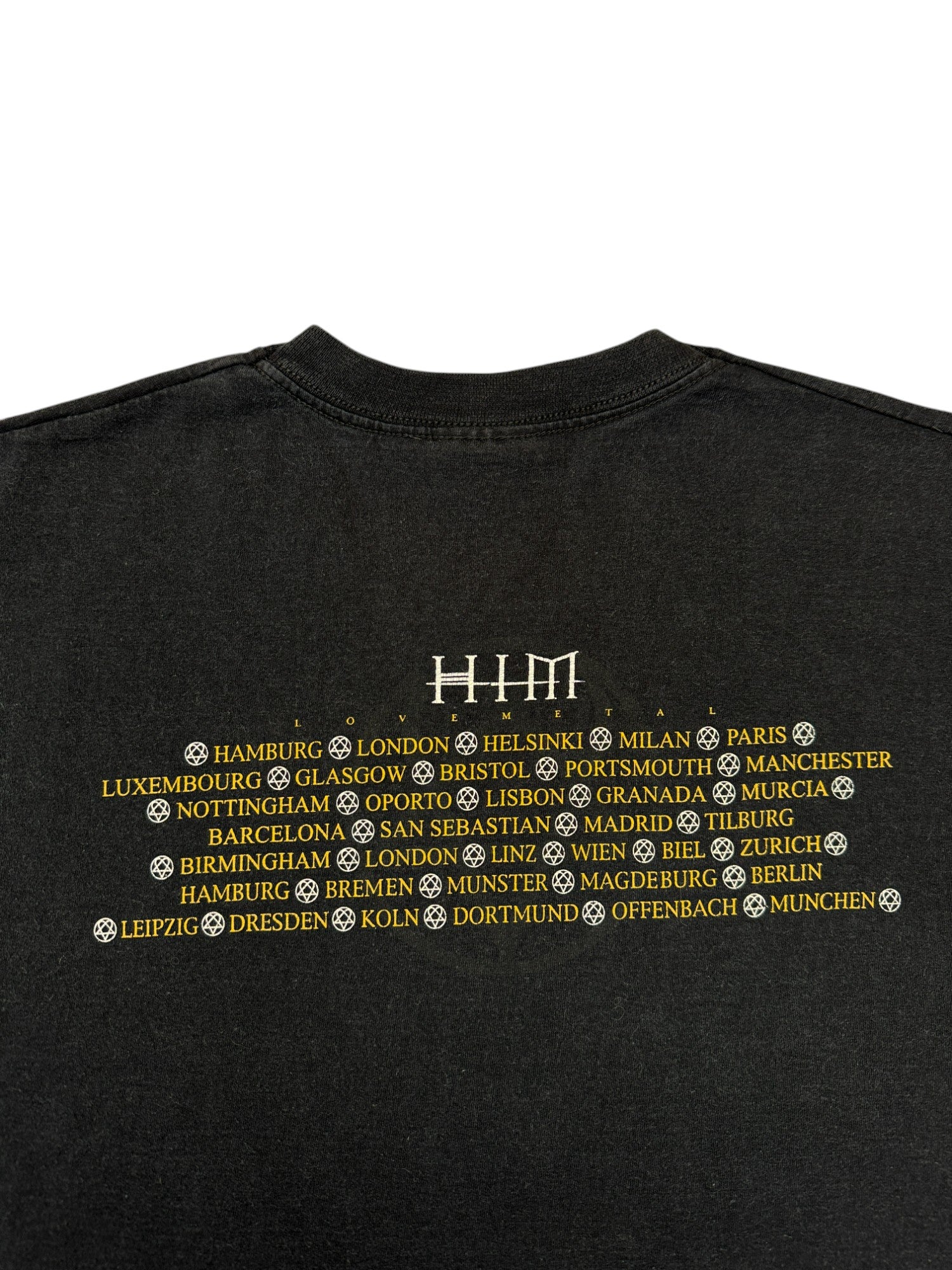 2003 Fruit Of The Loom Tourshirt "Love Metal" HIM Schwarz XL