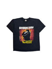 00s Fruit Of The Loom Shirt Green Day 21st Century Breakdown Schwarz L-XL