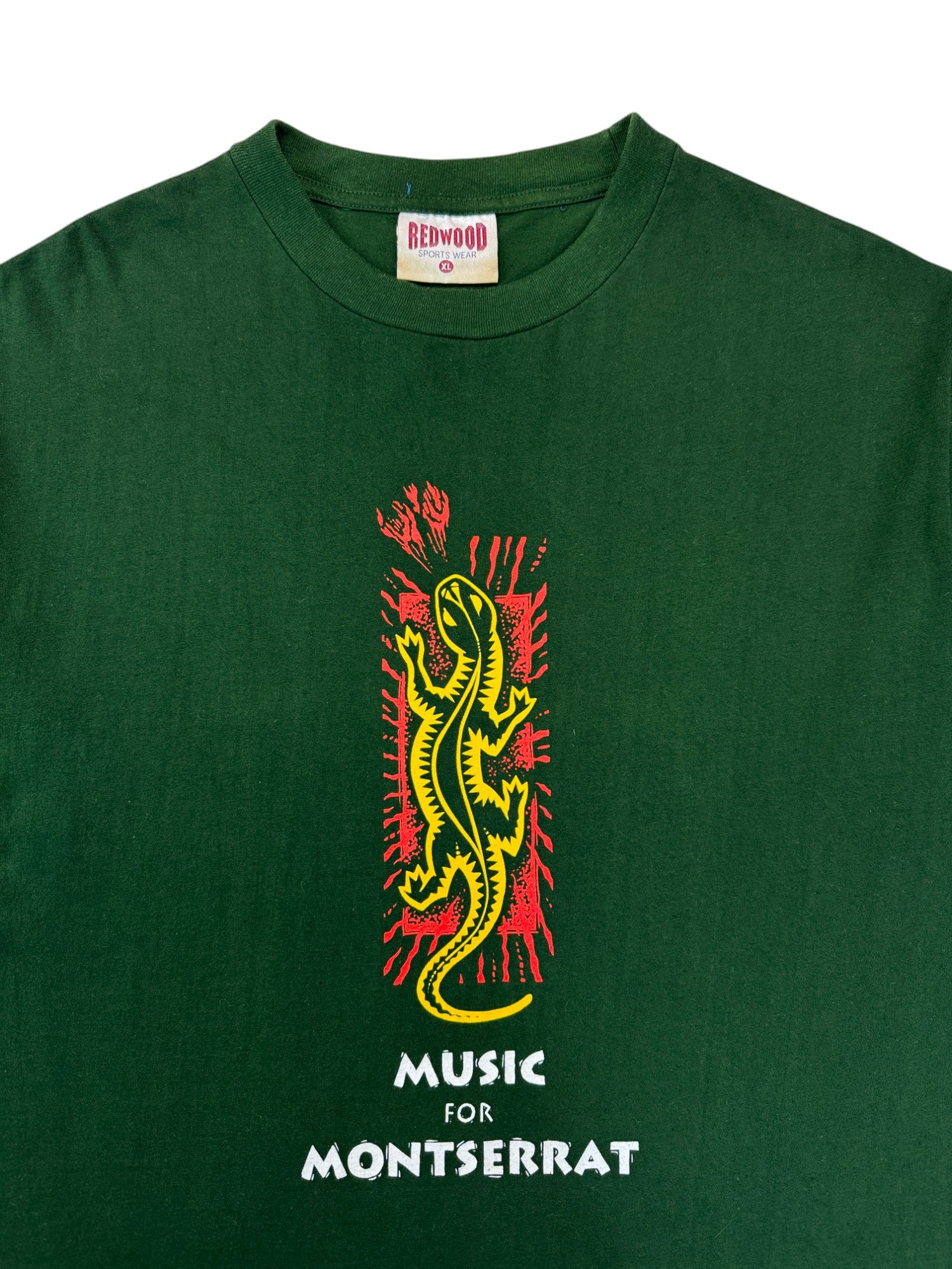 1997 Redwood Shirt "Music For Montserrat" Grün XL