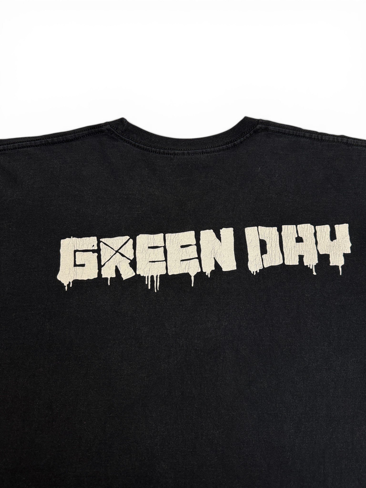 00s Fruit Of The Loom Shirt Green Day 21st Century Breakdown Schwarz L-XL