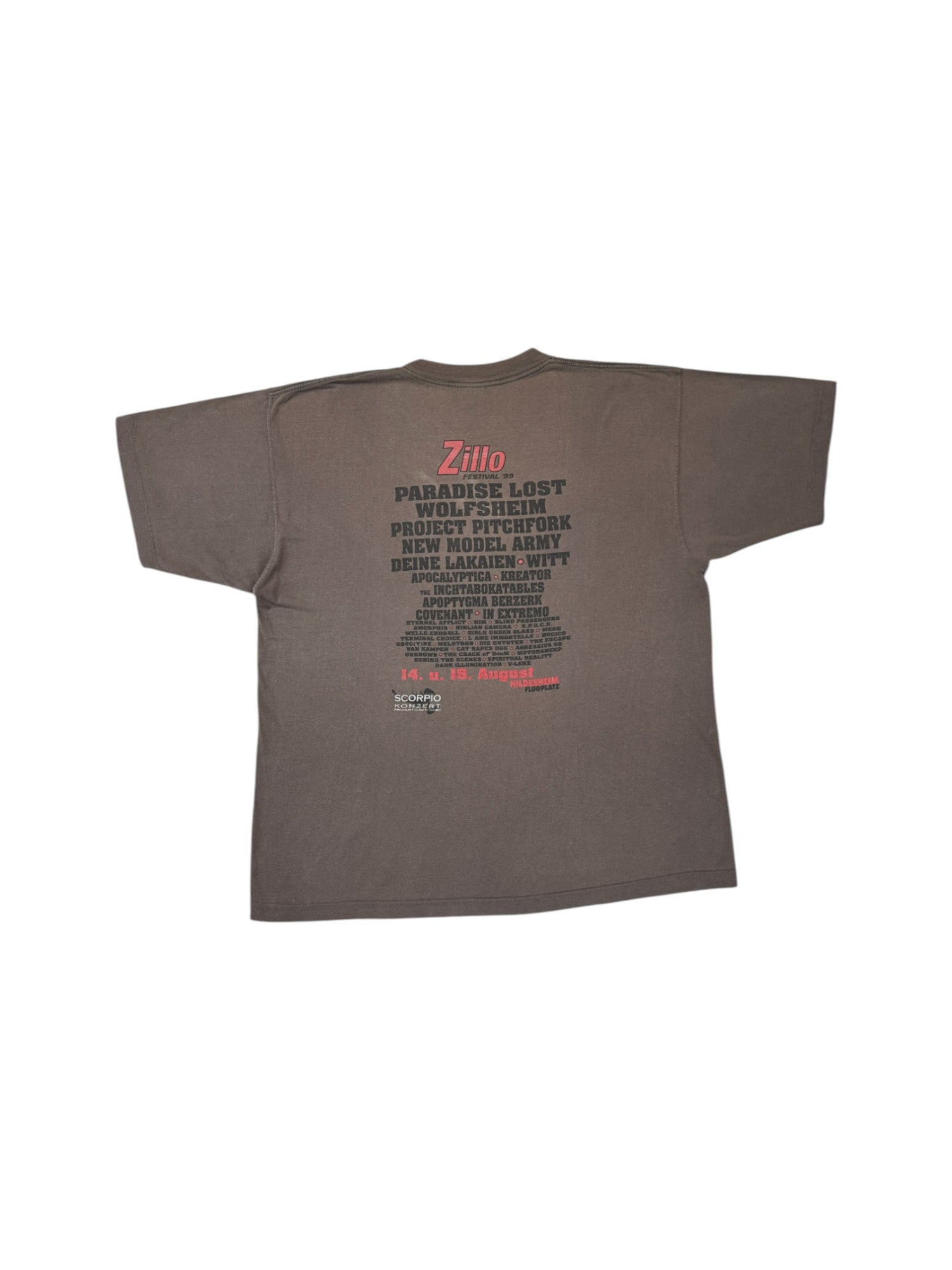 1999 Festival Shirt Zillo By Scorpio Konzert Khaki XL