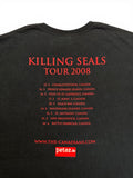 2008 Fruit Of The Loom Shirt The Canadians "Killing Seals" Tour Stained Schwarz L