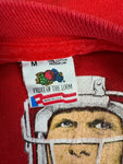 Vintage Fruit Of The Loom X Icebox Shirt 1993 Joe Montana Kansas City Chiefs Single Stitch Made In USA Rot M