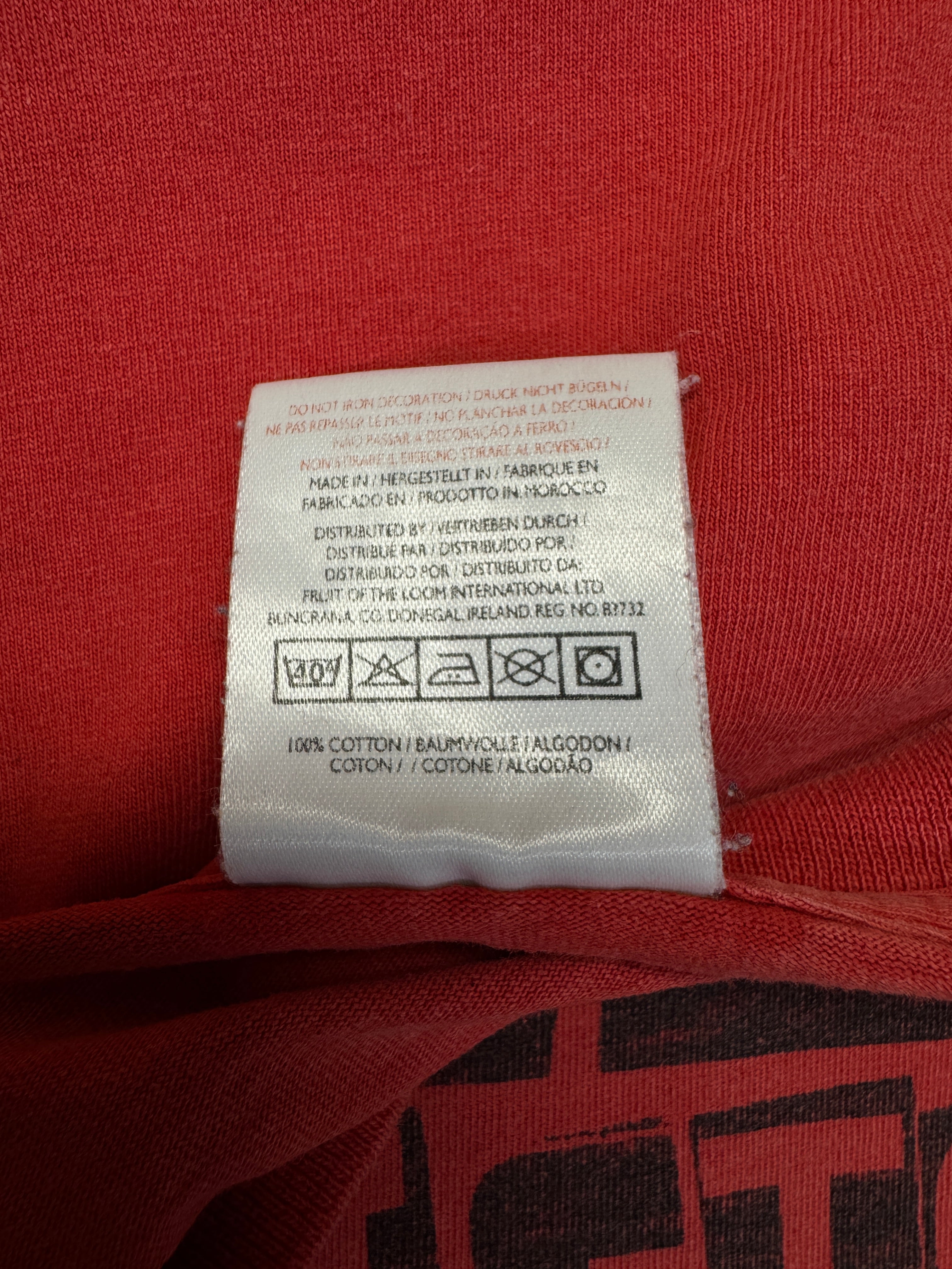 2004 Fruit Of The Loom Shirt Beatsteaks "SmackSmash" Rot L