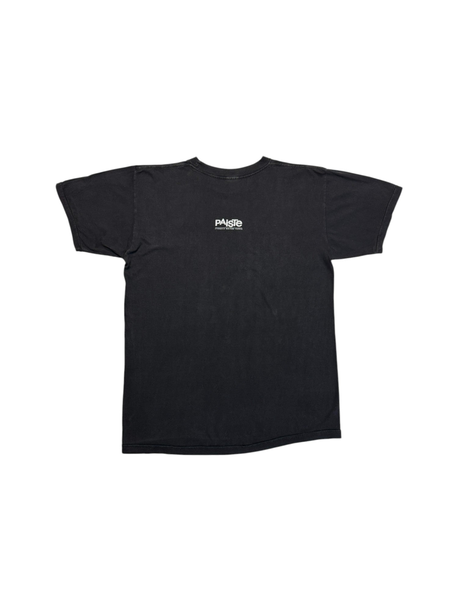 90s Promoshirt Paiste "Cymbals Sounds Gongs" Single Stitch Schwarz L-XL