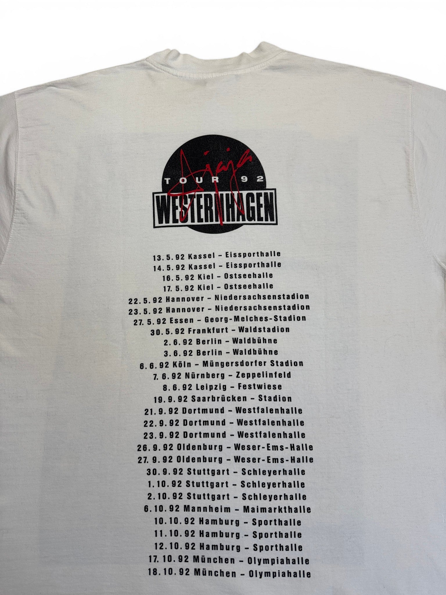 1992 Tour Shirt Westernhagen Weiß (One Size) XL-XXL