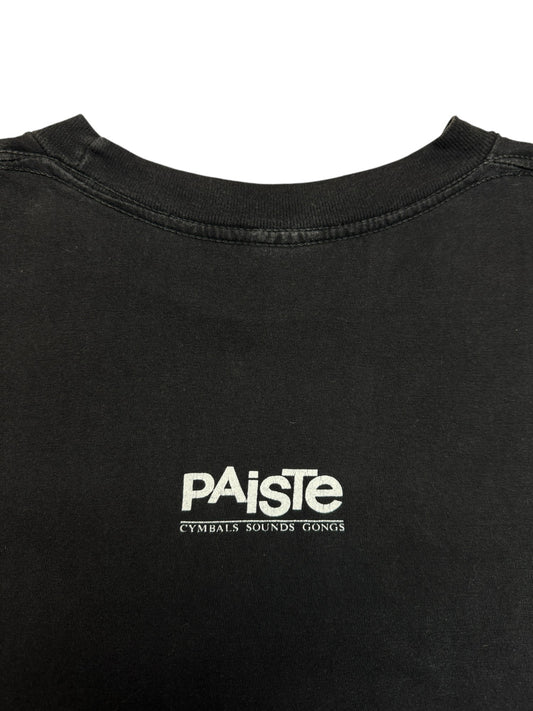 90s Promoshirt Paiste "Cymbals Sounds Gongs" Single Stitch Schwarz L-XL